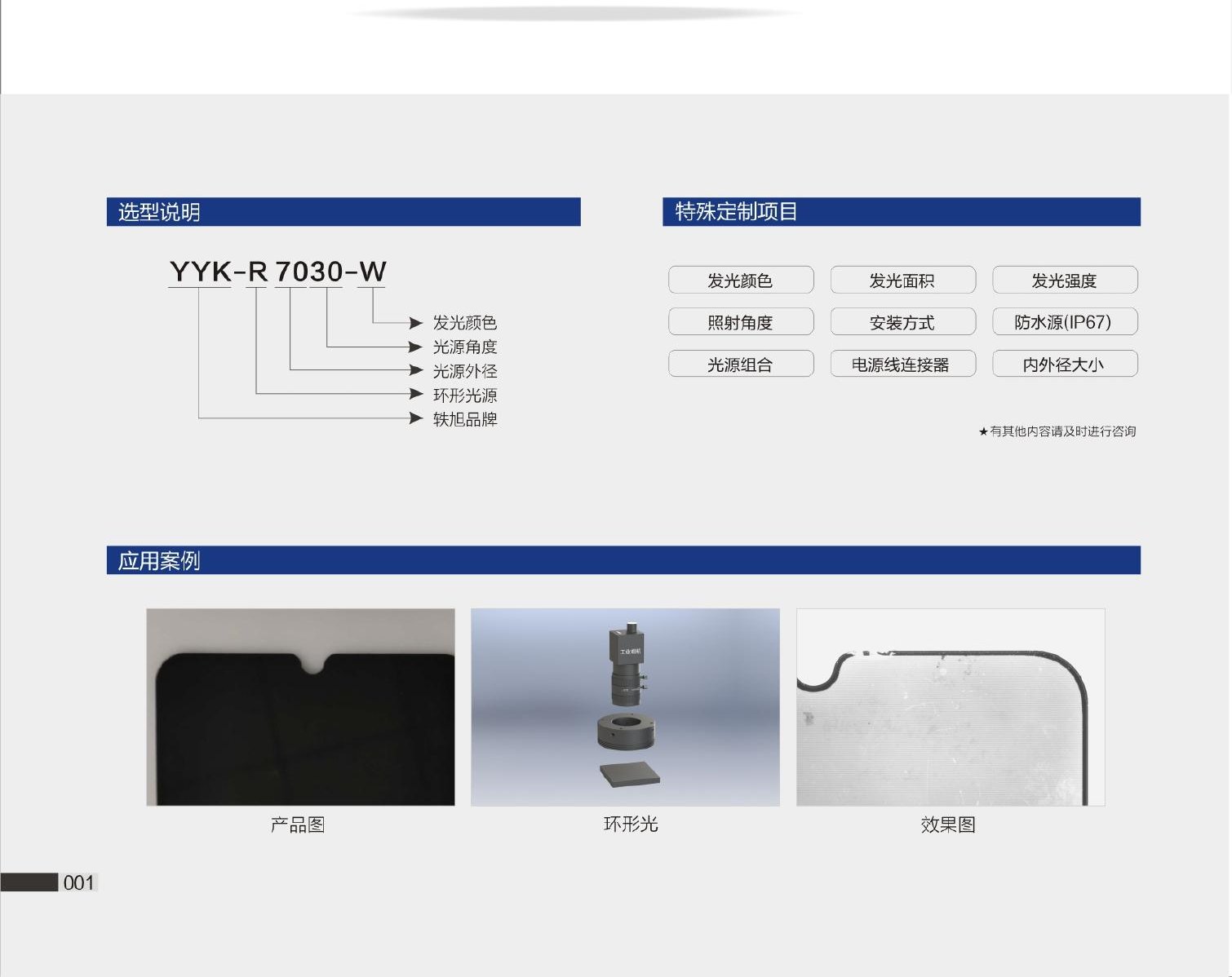 YYK-R 环形光源 选型说明与应用案例